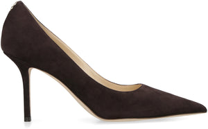 Love 85 suede pointy-toe pumps-1